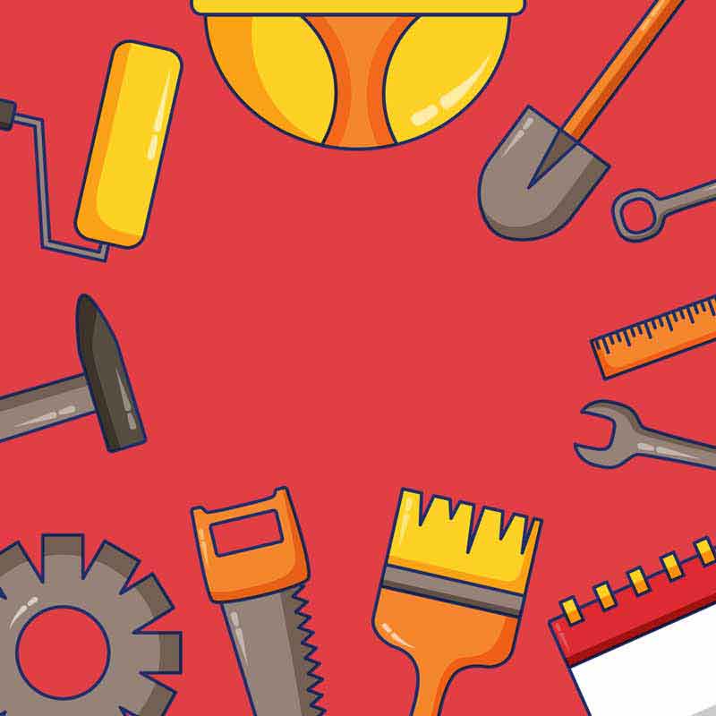طرح لایه باز پس زمینه ابزارآلات
