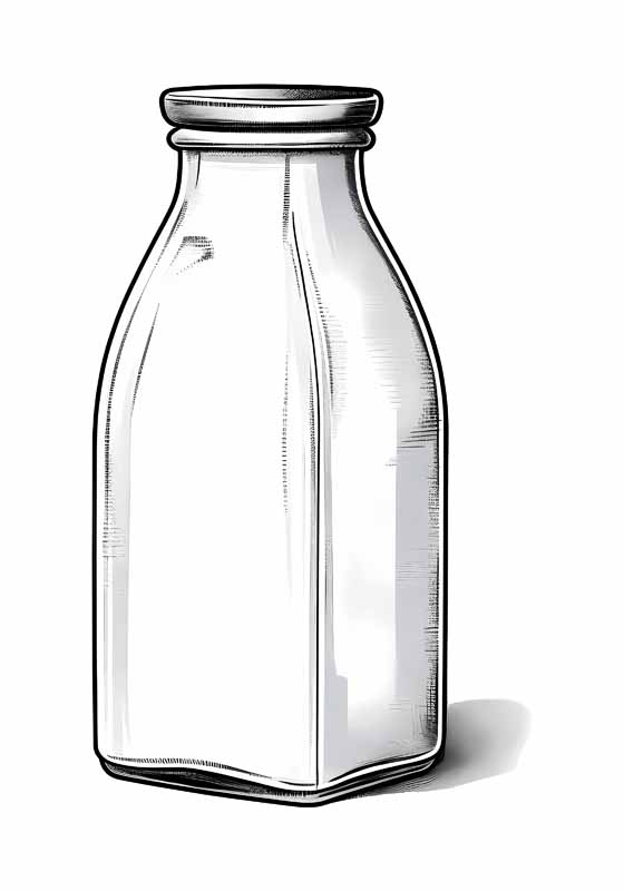 دانلود طرح بطری شیر