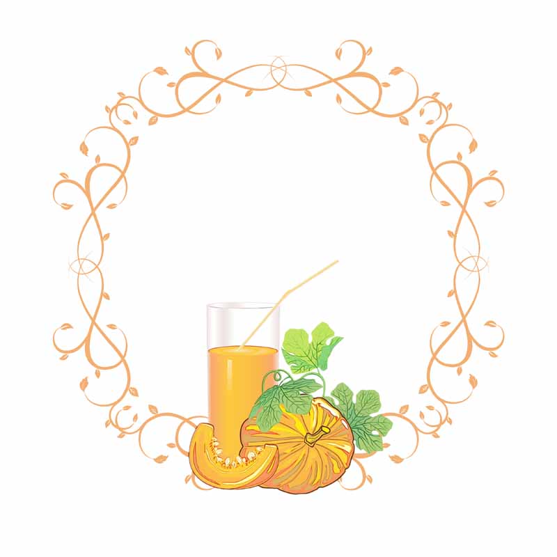 طرح کادر نوشته آب کدو