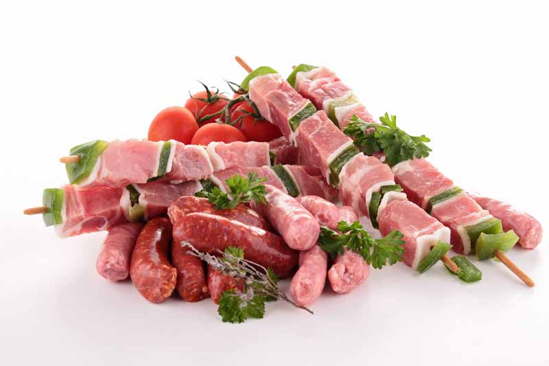 تصویر با کیفیت از گوشت در سیخ