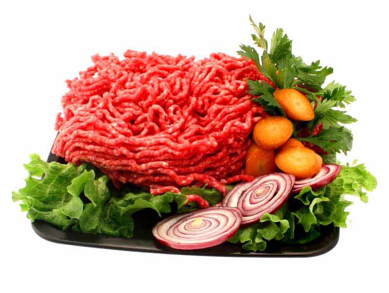 تصویر لارج فرمت از گوشت چرخ شده