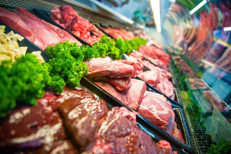 تصویر لارج فرمت از فروشگاه گوشت