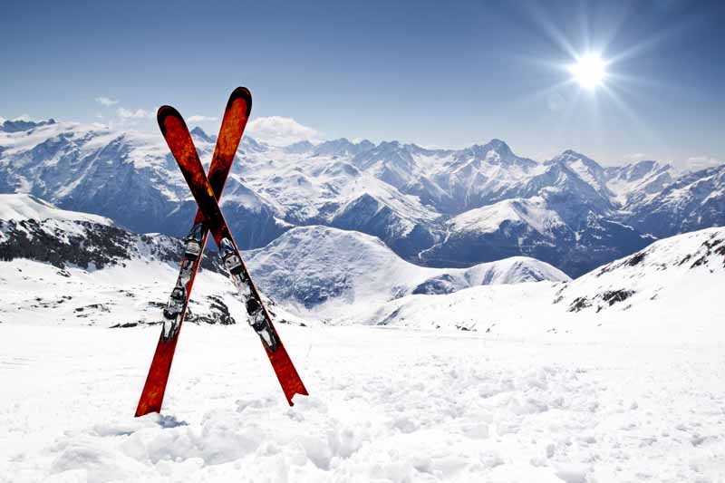 عکس لارج فرمت از اسکی های قرمز