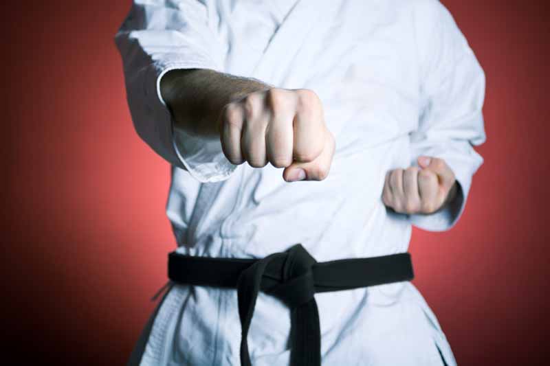 عکس لارج فرمت از رزمی کار ضربه مشت