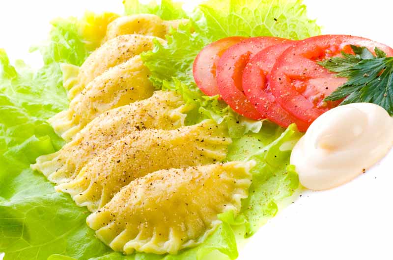 عکس با کیفیت از سمبوسه با خمیر