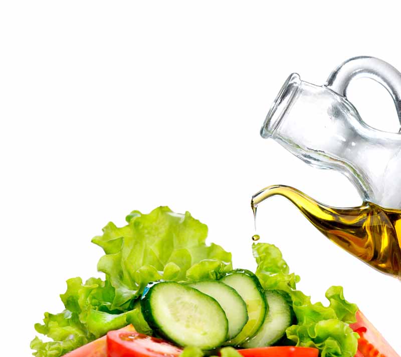 عکس با کیفیت از سالاد با روغن