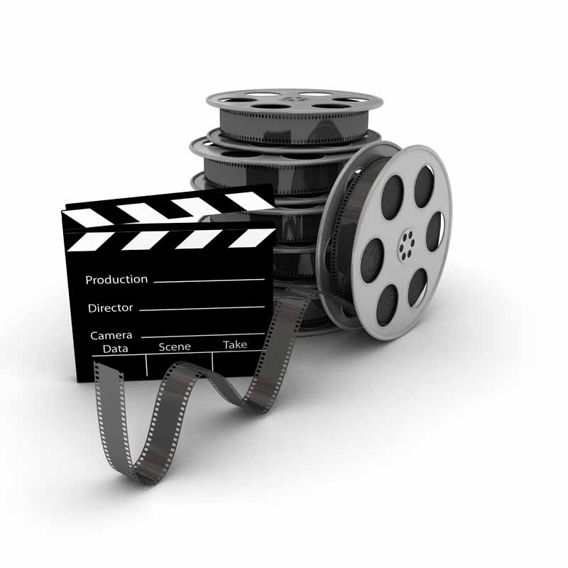 دانلود تصویر حلقه های فیلم و تابلو فیلمبرداری
