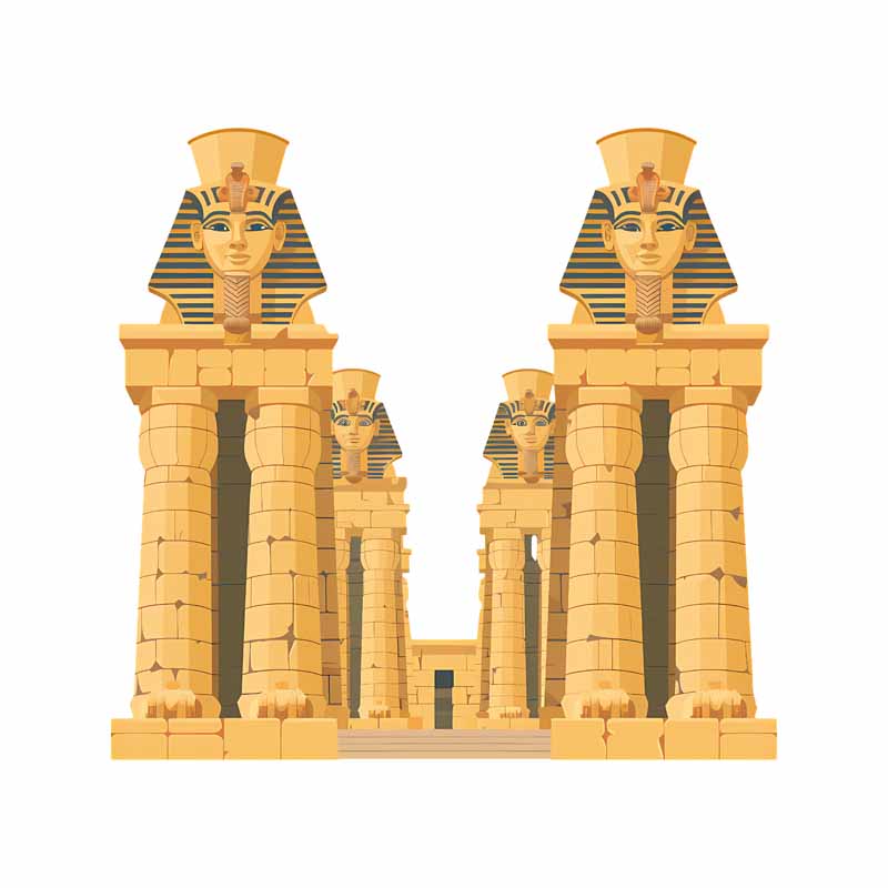 دانلود طرح مجسمه فراعنه مصر