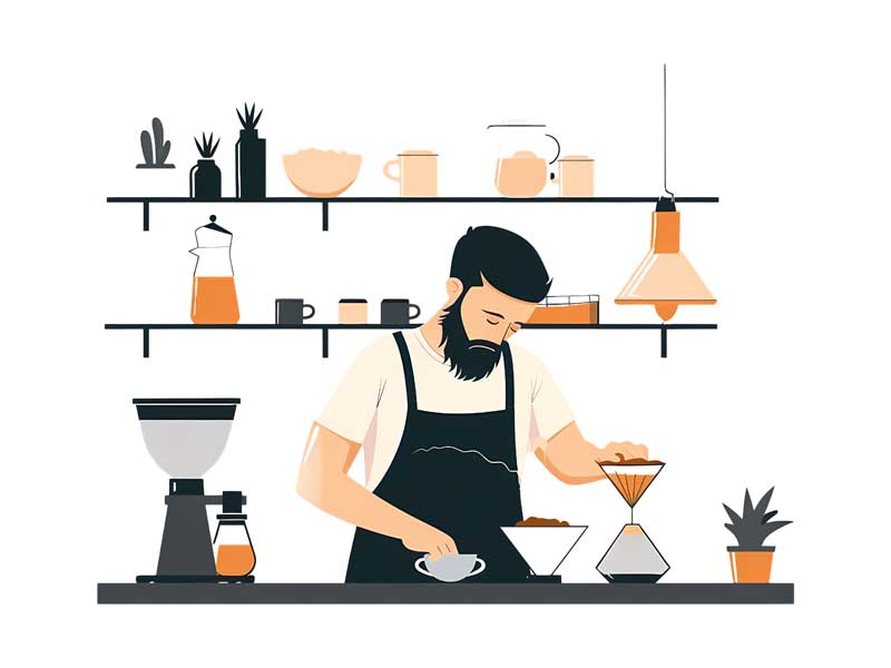 دانلود وکتور مفهومی مغازه آبمیوه گیری