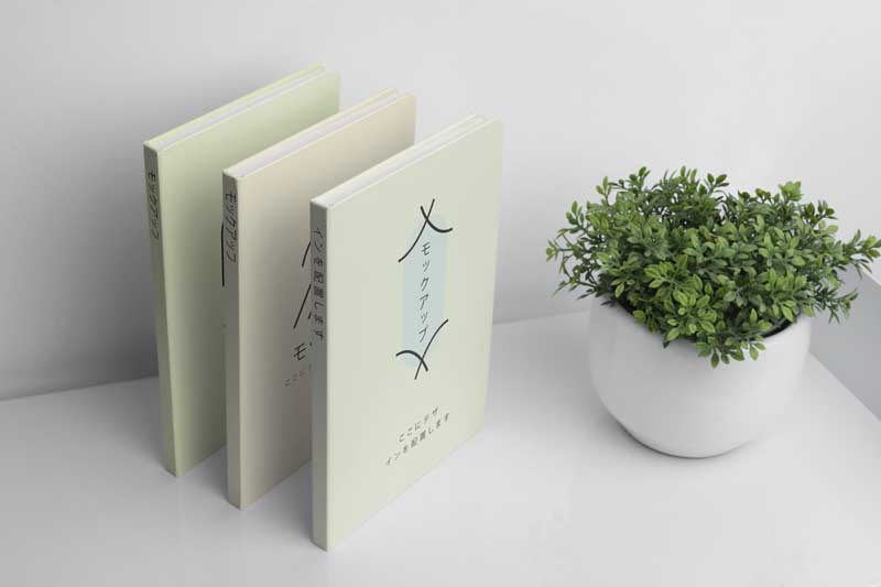 دانلود موکاپ کتاب به خط  ژاپنی