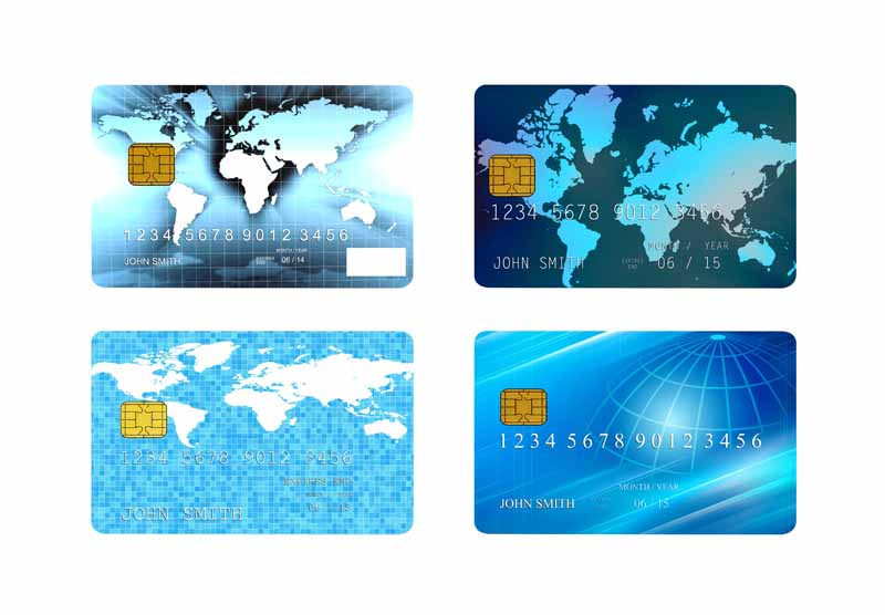 عکس با کیفیت از کارت های اعتباری