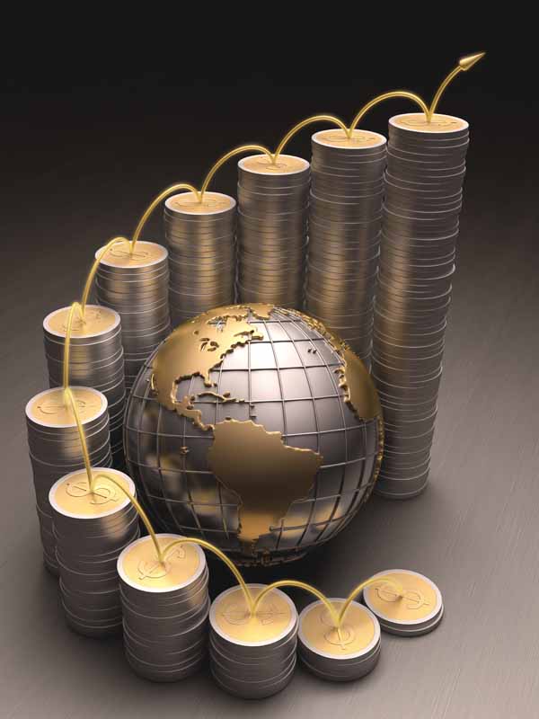 عکس با کیفیت از سکه و کره زمین
