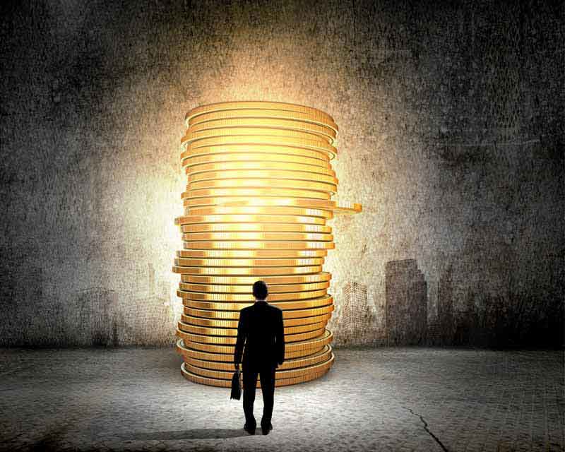 عکس با کیفیت از سکه های نور دار