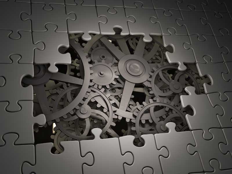 عکس با کیفیت پازل پیچیده تکولوژی