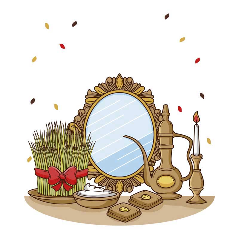 طرح لایه باز پس زمینه سبزه و شمع
