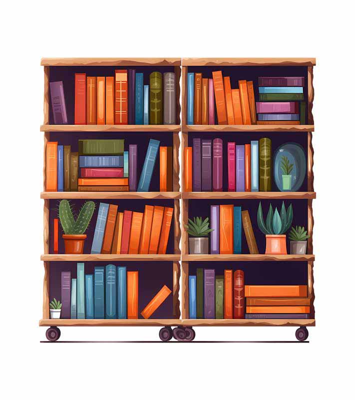دانلود طرح قفسه کتاب