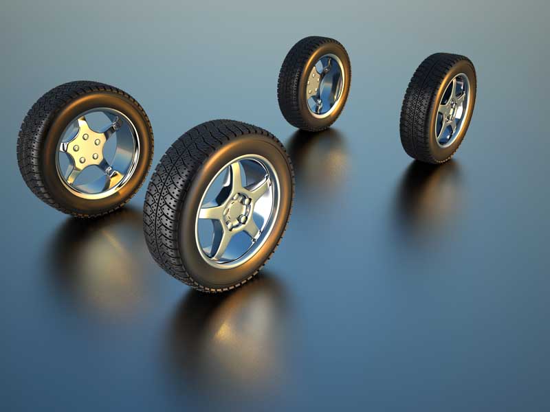 عکس با کیفیت از تایر ها