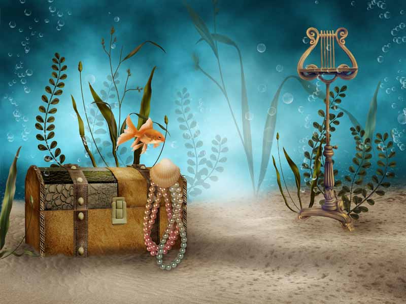 دانلود عکس از صندوق جواهرات در زبر دریا