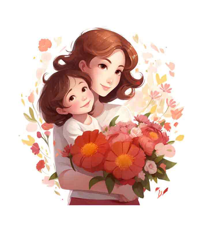 دانلود طرح مهر مادری و دسته گل