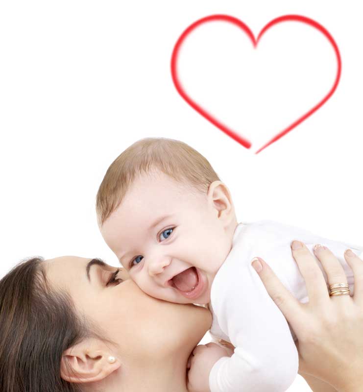عکس زیبا از بوسیدن کودک