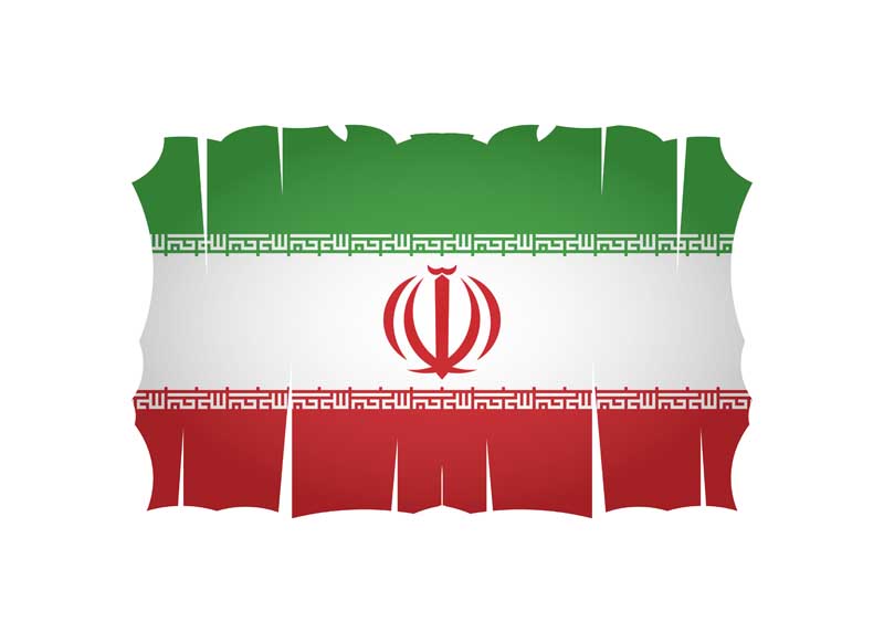 دانلود طرح پرچم برش خورده ایران