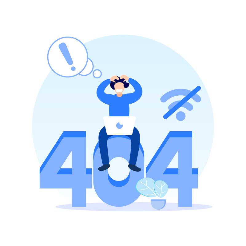 طرح لایه باز خطای 404