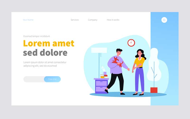 طرح لایه باز صفحه درباره ما