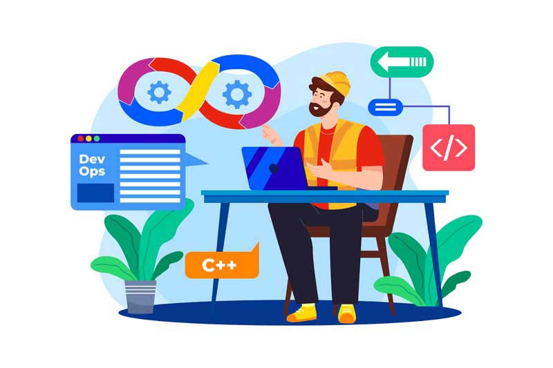 دانلود وکتور مفهومی برنامه نویس