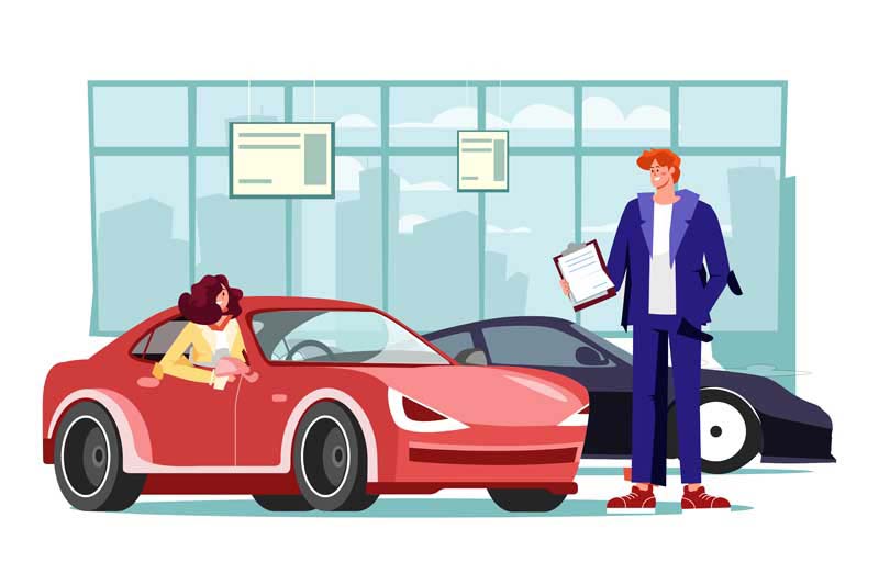 دانلود وکتور مفهومی خرید اتومبیل