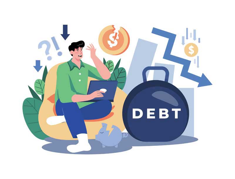 دانلود وکتور مفهومی ورشکستگی