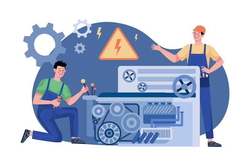 دانلود وکتور مفهومی برق صنعتی