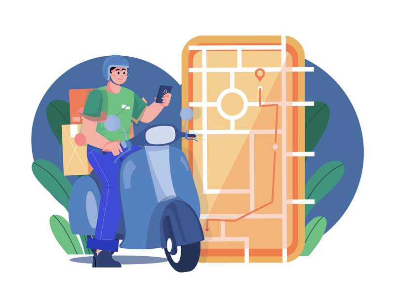 دانلود وکتور مفهومی پیک آنلاین