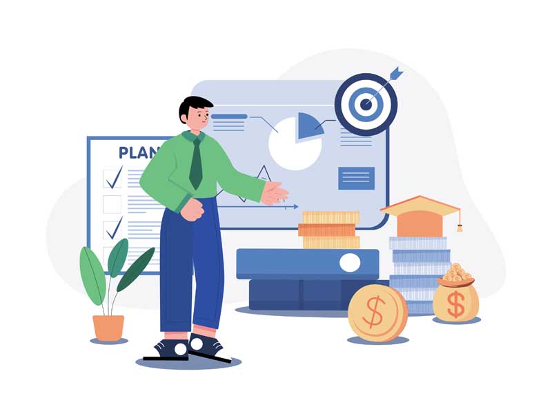 دانلود وکتور مفهومی برنامه ریزی کسب و کار