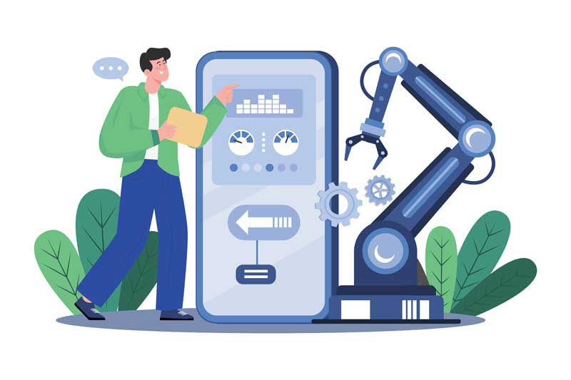 دانلود وکتور مفهومی تعمیرات موبایل