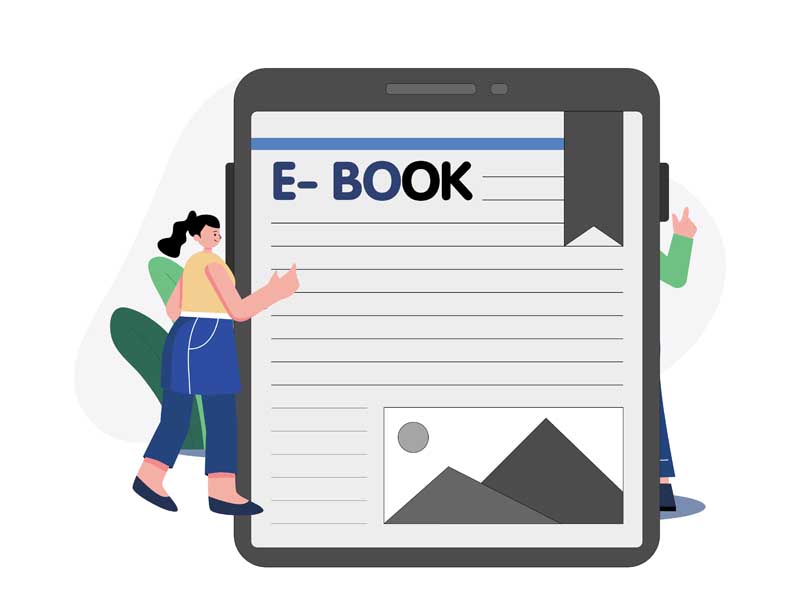 دانلود وکتور مفهومی کتاب الکترونیکی