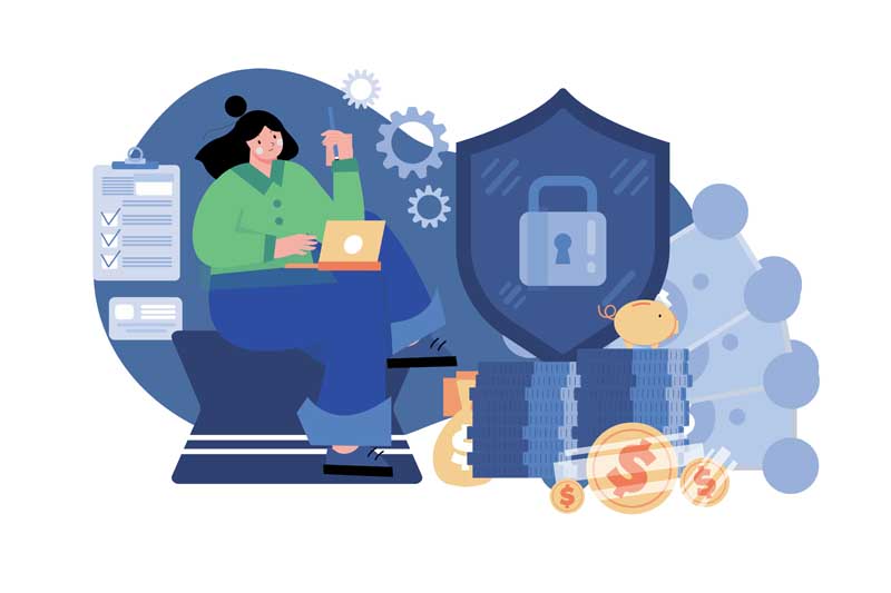 دانلود وکتور مفهومی امنیت سیستم
