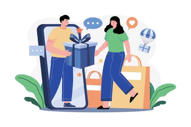 دانلود وکتور مفهومی خرید اینترنتی
