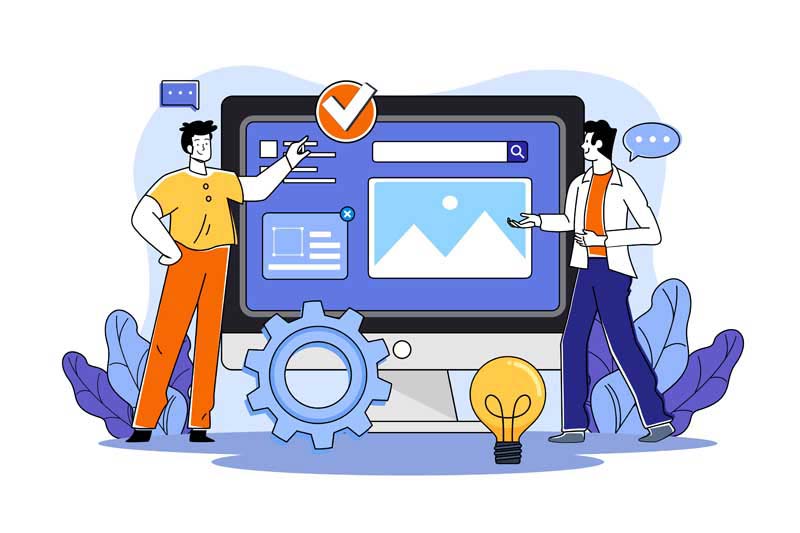 دانلود وکتور مفهومی تنظیمات سایت