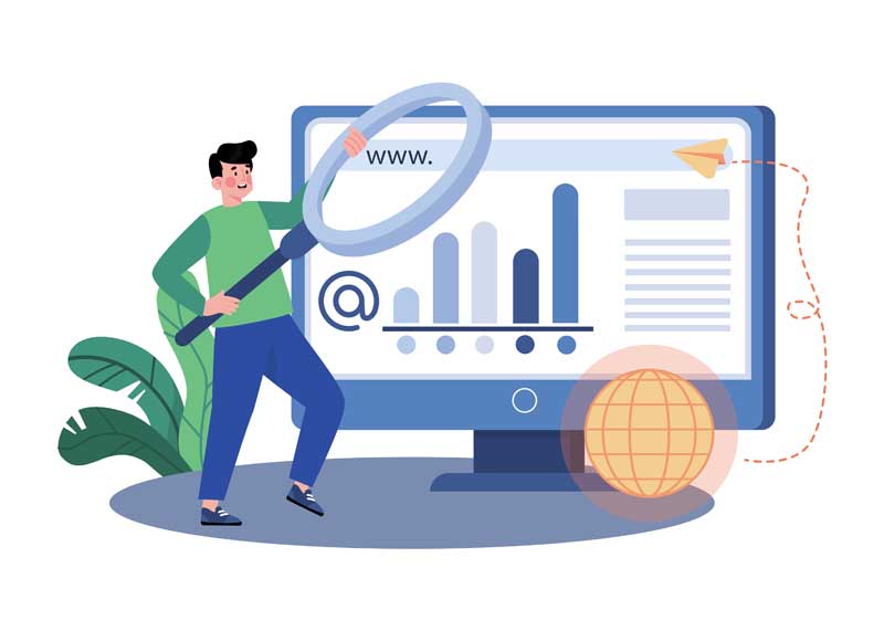 دانلود وکتور مفهومی برنامه نویس وب سایت