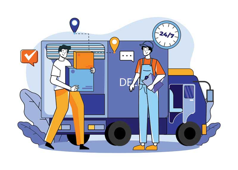 دانلود وکتور مفهومی تحویل بار