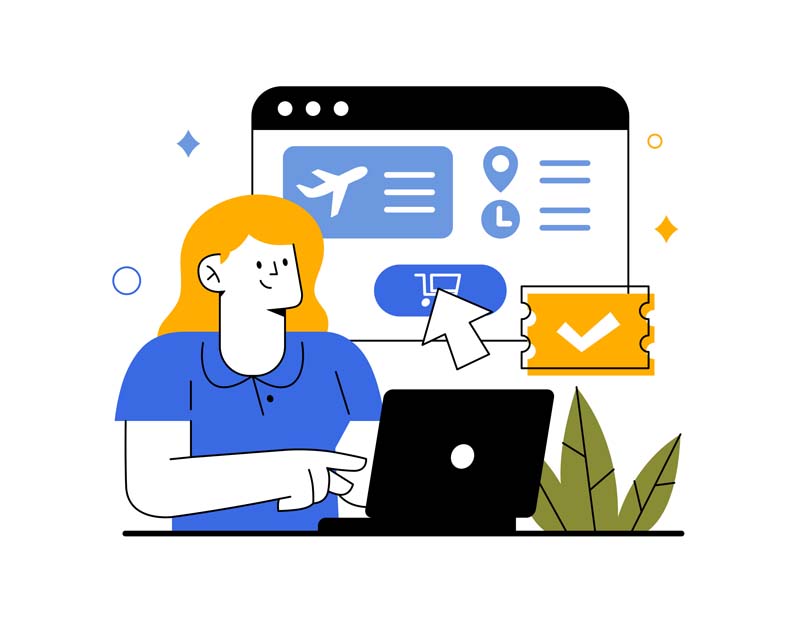 دانلود وکتور مفهومی خرید بلیت