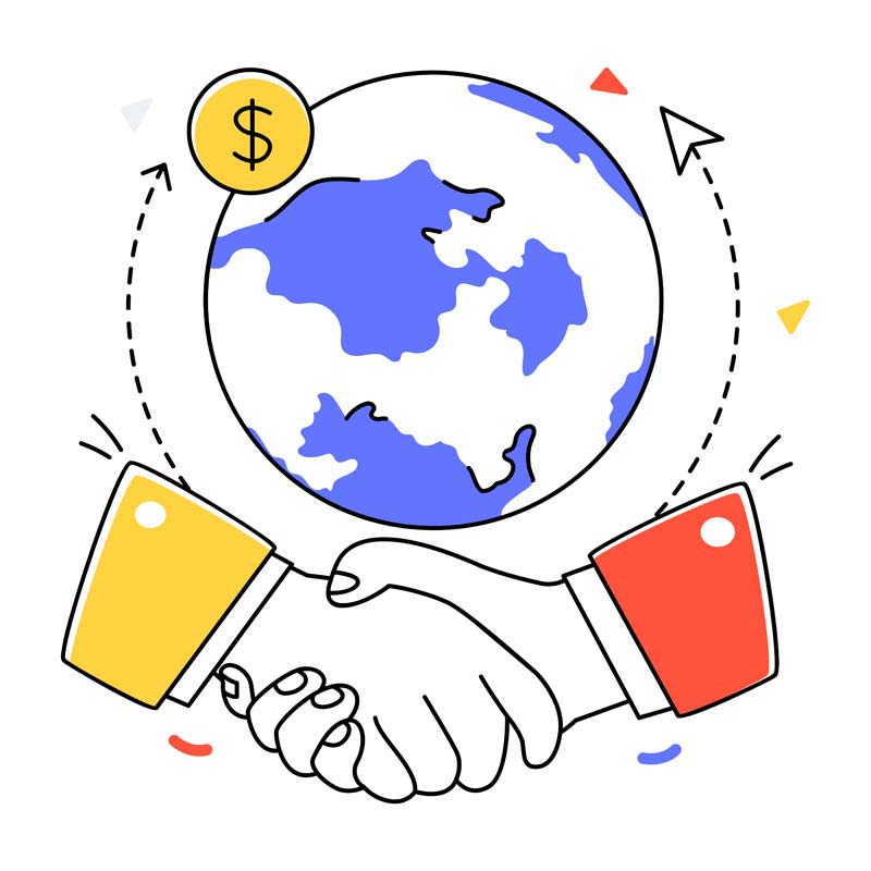 دانلود وکتور مفهومی توافق و همکاری