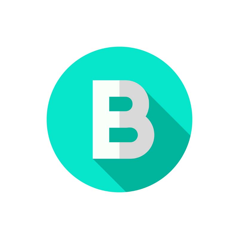 دانلود طرح آیکون حرف B