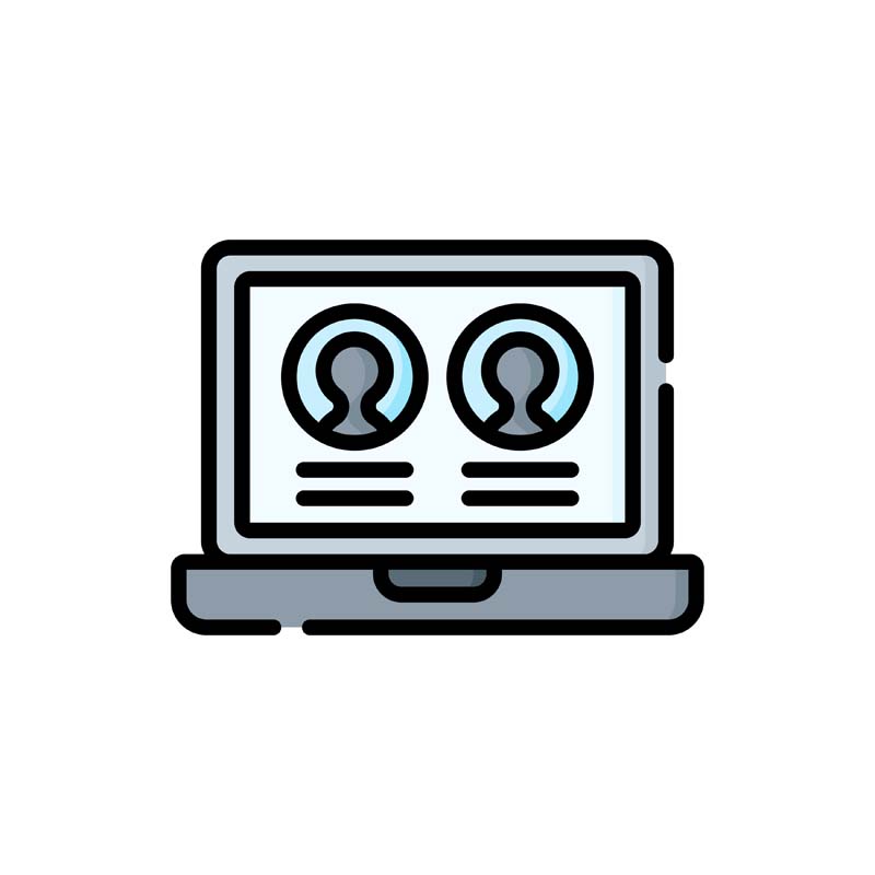 دانلود طرح آیکون چت کردن با لپ تاپ