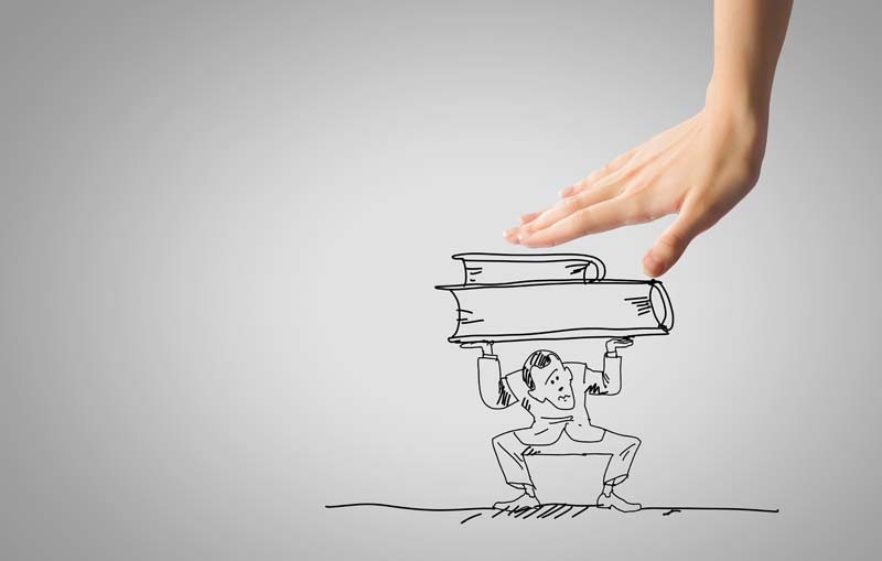 دانلود تصویر هنری کتاب سنگین