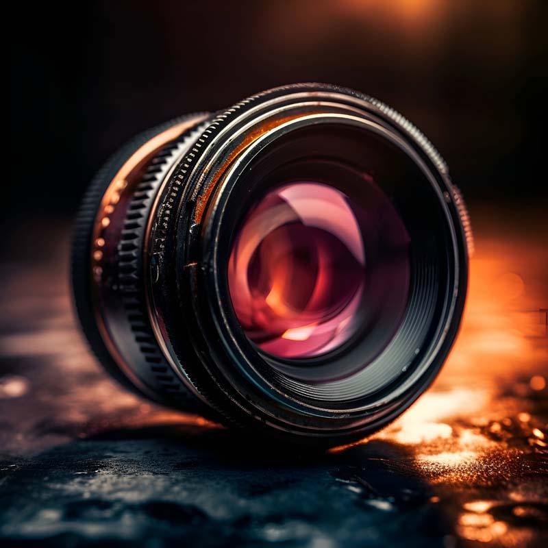 تصویر لنز سرخ