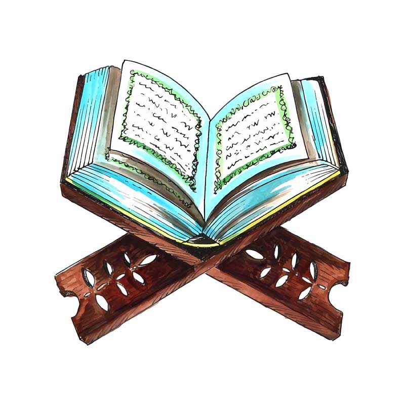 دانلود طرح رحل چوبی و قرآن