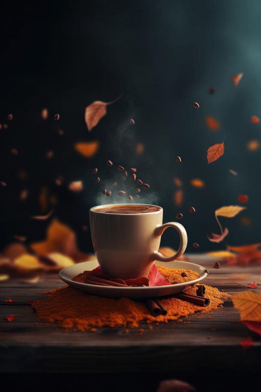عکس زیبا از قهوه داغ