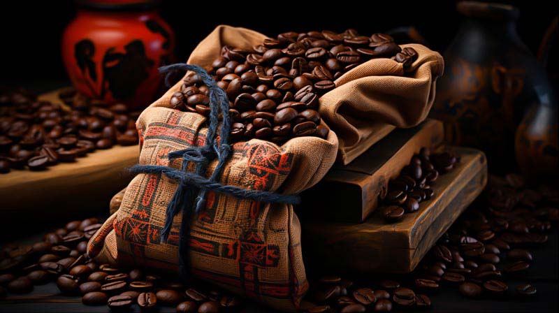 عکس زیبا از بسته قهوه