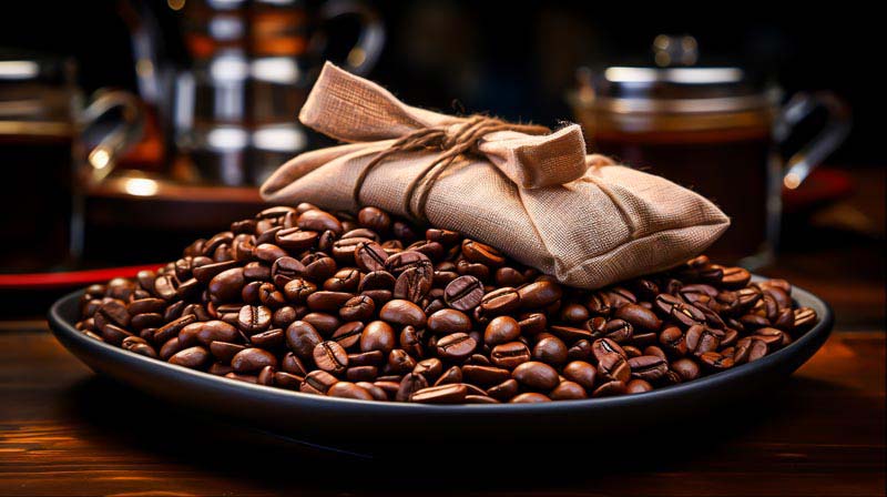 عکس زیبا از بشقاب قهوه